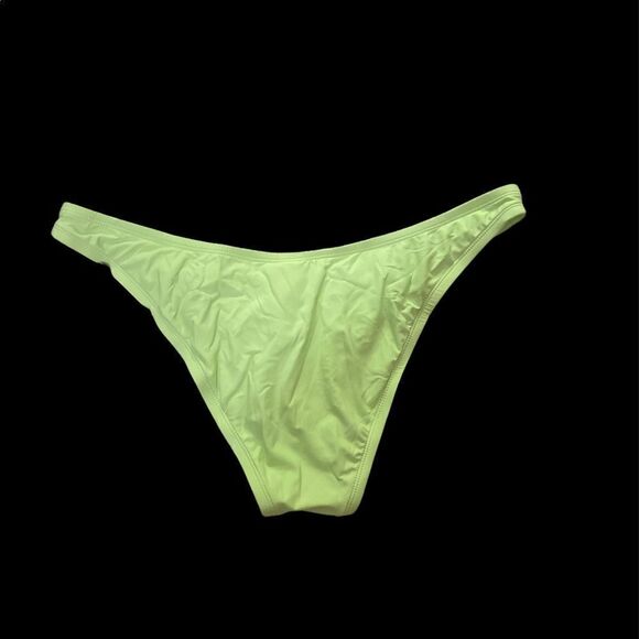 VYB Green  Scoop Front High Leg Bikini Bottom Size XL - Picture 4 of 6